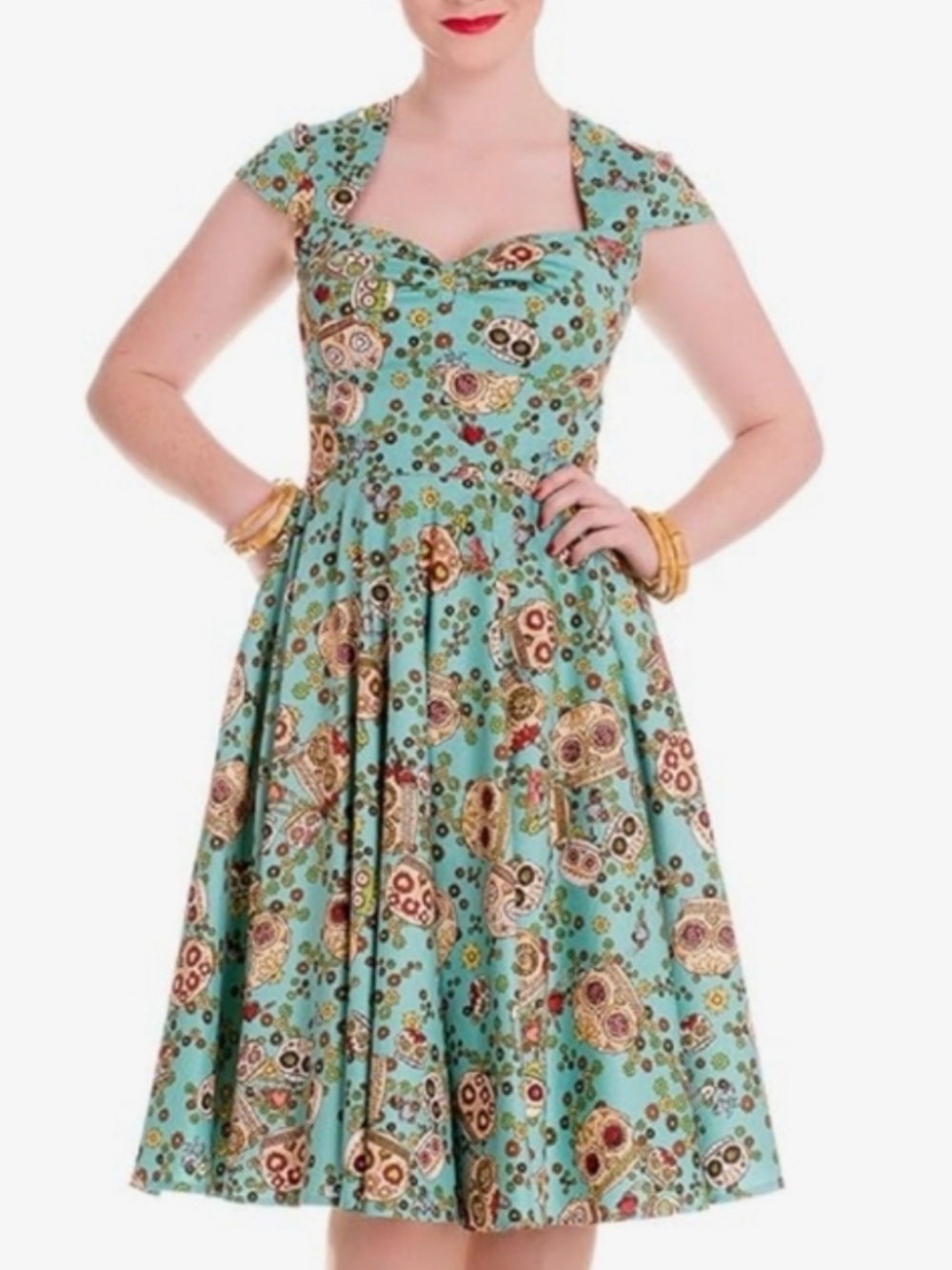 Hell Bunny Sasha Sugar Skull Dress
